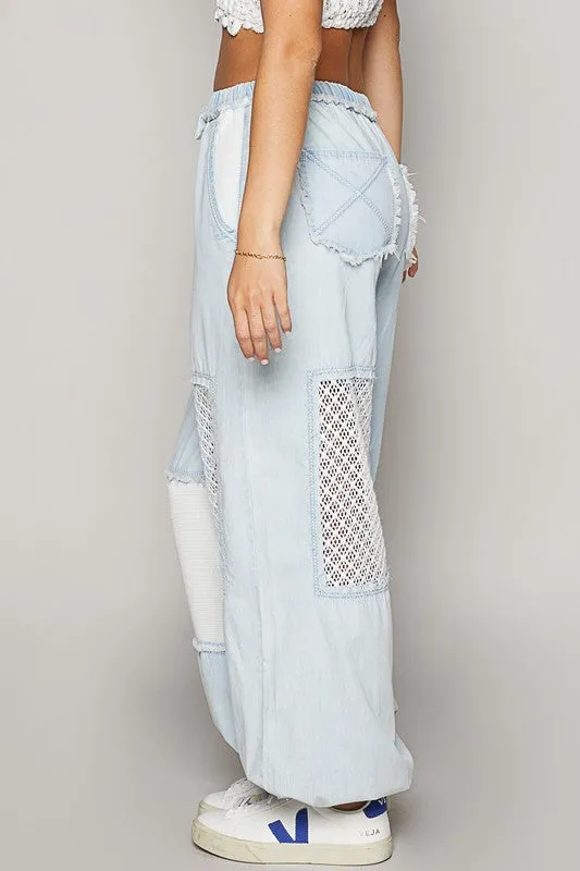 Lace Jean Joggers
