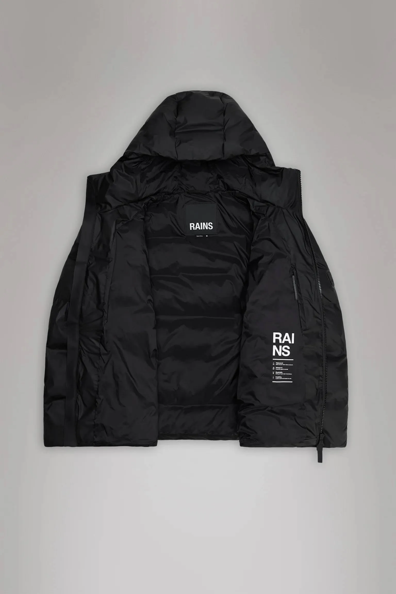 Rains Alta Puffer Jacket W3T3 (Black)