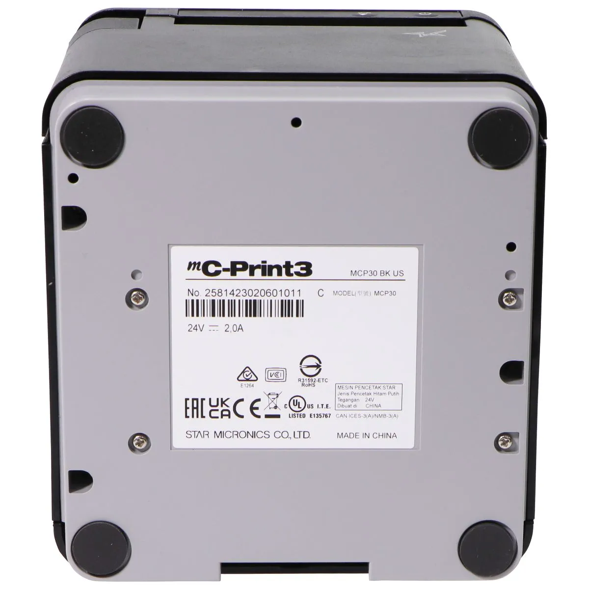 Star Micronics mC-Print3 LAN / USB Thermal POS Printer - Black (39654110)