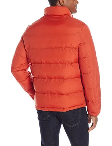 Tommy Hilfiger Men's Classic Puffer Jacket, Burnt Orange, Large